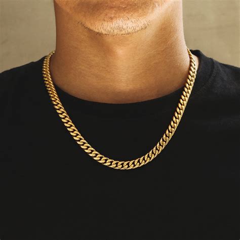 gucci mens gold chain necklace